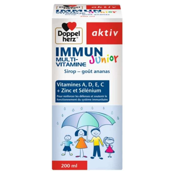 DOPPELHERZ AKTIV MULTI VITAMINE JUNIOR GOUT ANANAS 200 ML