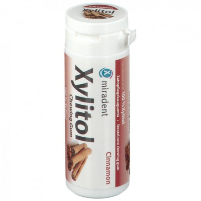 MIRADENT XYLITOL CHEWING GUM CANELLE 30 PIECES