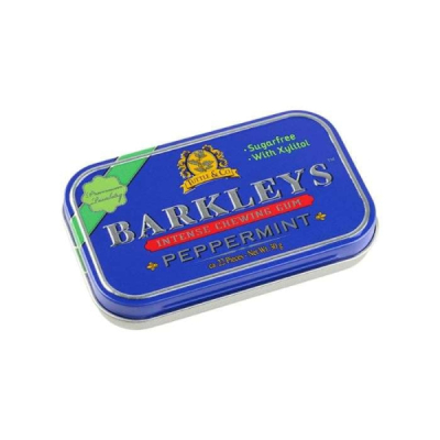 TUTTLE AND CO BARKLEYS CHEWING GUM INTENSE MENTHE 22 PIECES