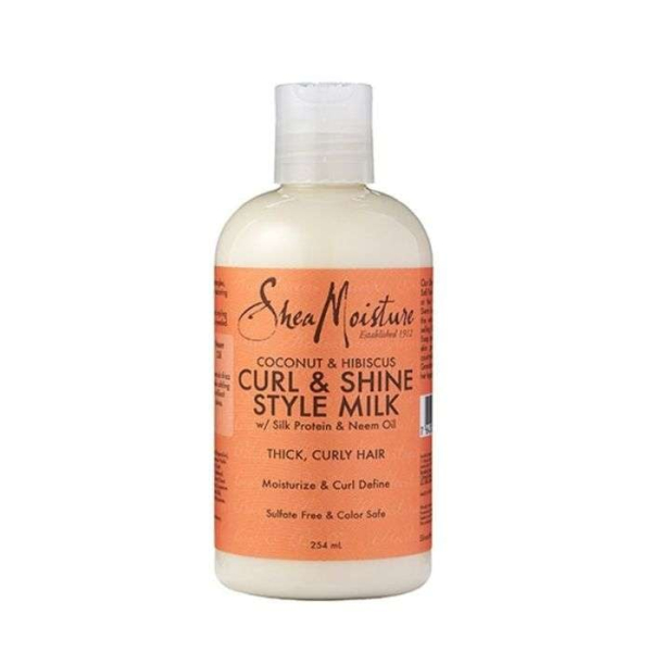 SHEA MOISTURE COCONUT ET HIBISCUS CURL ET SHINE STYLE MILK 254ML